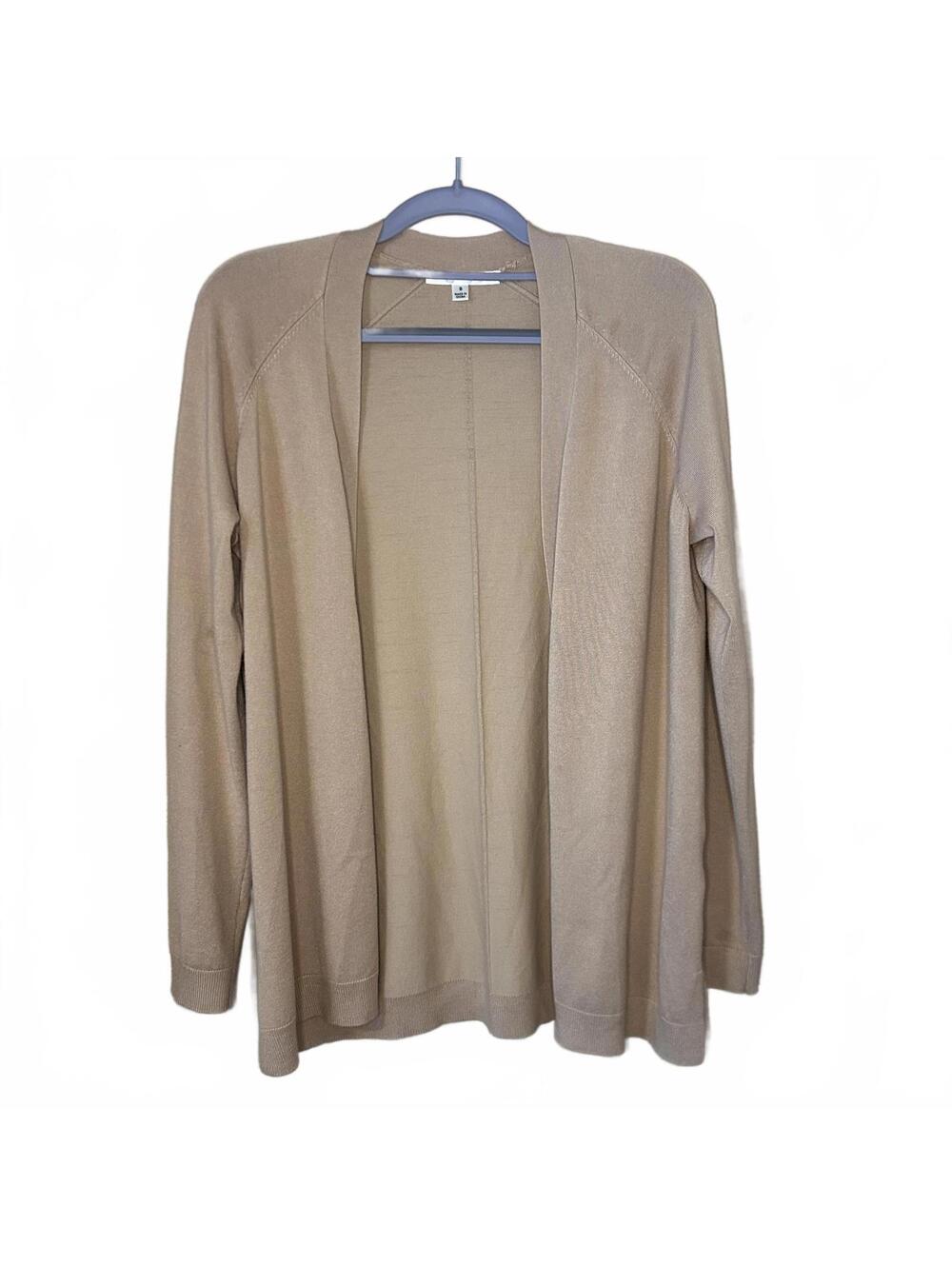Cyrus Luxe Drape Lightweight Cardigan Lagenlook Beige size small
